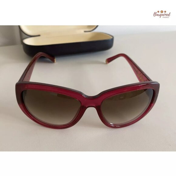 Auth LOUIS VUITTON Fuchsia Glitter Acetate Obsession Cat Eye Sunglasses Z0626W main image 11